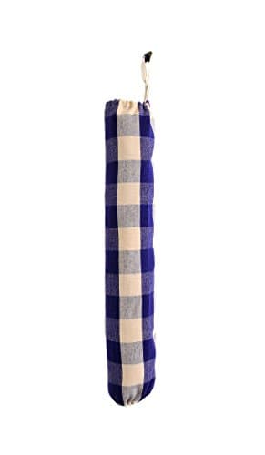 Plastic Grocery Bag Holder and Dispenser - Blue Checker