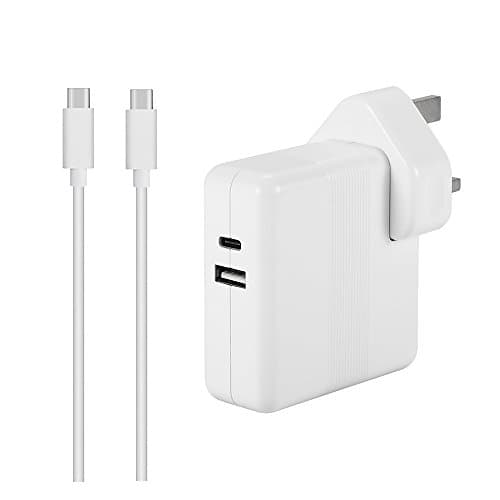65W 61W USB-C(PD) Power Adapter Charger Compatible With Macbook Pro,Lenovo Asus Laptop, With One USB Port (5V mobile phone charger) with USB-C to USB-C Cable …