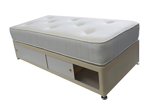 Interiors 2 Suit Divan, polyester, Cream, Single (90 x 190 cm)