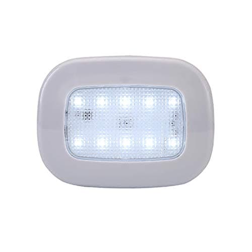 Alotm Car Interior Dome LED Light, Rechargable Push Light, Stick On Anywhere LED Night Light, Tail Box Lights, Car Reading Lights, 10 LEDs Light for Kitchen Cabinet, Closets, Counters (Ice Blue Light)