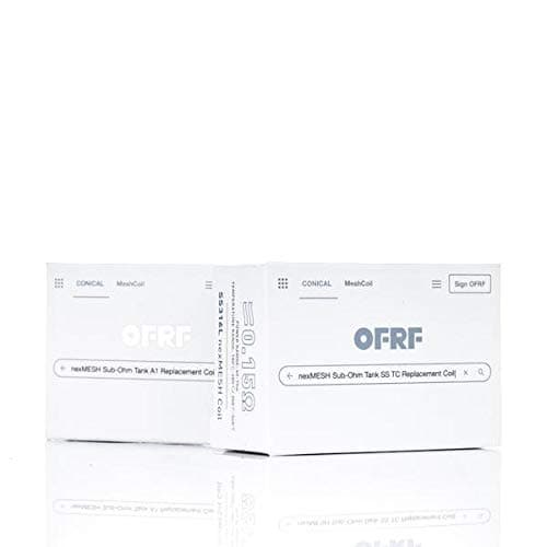 OFRF nexMESH SS316L Conical Mesh Coil 0.15ohm Atomizer Head Pack of 4