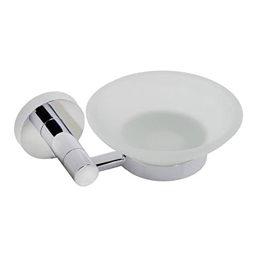 Bennington Plaza Wall Mounted Soap Dish Holder Bath Accessory Hotel Collection, Polished Chrome