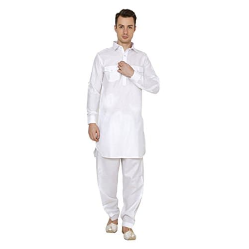 Wondercraft Ethnic Men's Linen Pathani Suit