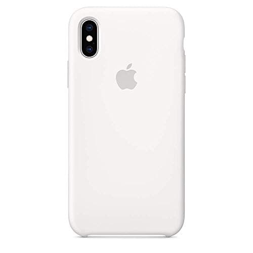 iPhone Xs Max 6.5 inch (2018) White Liquid Silicone Case,Gel Rubber Protection Shockproof Cover Case Drop Protection Case (White)