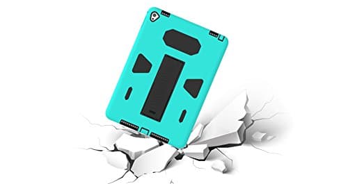 JECCE for Amazon Kindle Ipad 6 Case /iPad Air 2 Case,Dual Layer Rugged With Kickstand Full-Body Shock Proof Hybrid Heavy Duty Armor Defender Protective Case