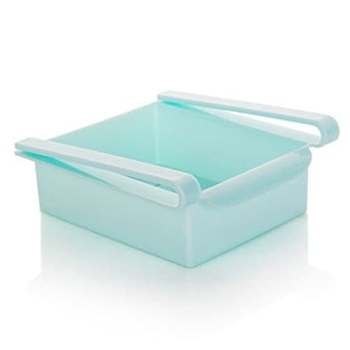 Kitchen Fridge Freezer Space Saver Organizer Storage Rack Holder Slide Drawer