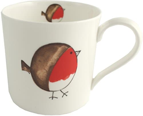Xmas Robin Fine Bone China mug/beaker