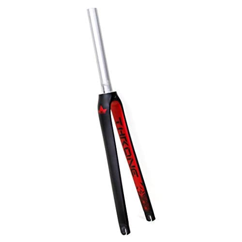 Throne Carbon Alloy Track Fork Matte Black-Red (THCAF-RD)