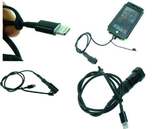 iPhone 5 Power Connector for Ultimate Addons Motorcycle Battery Cable (SKU 16109)