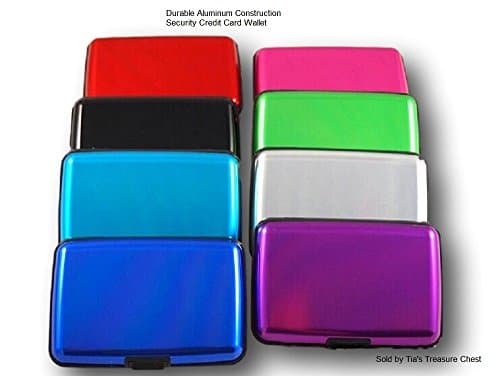 Durable Aluminum Construction Credit Card Wallet RFID (Red)