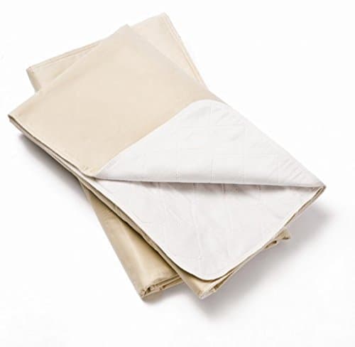 4 Pack, Bed Pad Standard Reusable Underpad Washable 34x36 Tan