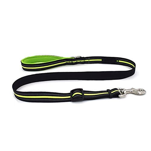 QiTeng Durable Soft & Breathable Dog Leash Reflective Material Nylon Padded Handle Greater Control Safety Training