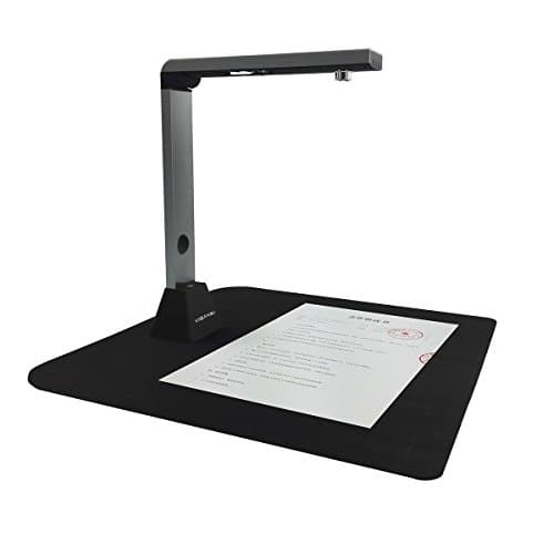 VIISAN Portable A3 A4 Document Camera Scanner 8 Mega pixels CMOS USB Digital Video Visual Presenter Output Format PDF WORD TXT JPG PNG for Demonstration, Office