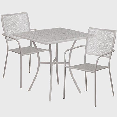 Artistic Designed Grey Bistro Set Karako 3-piece