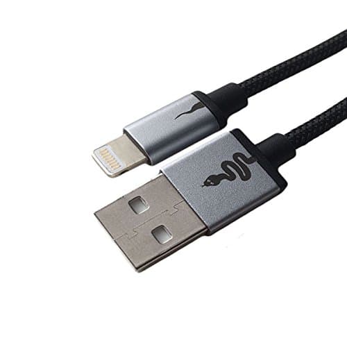 iPhone Charger, Snake 6 FT Apple Lightning to USB Cable Braided Charger for iPhone 7/7 Plus/6s/6s Plus/6/6 Plus/5s/5c/5, iPad Air/Mini/Pro/iPod