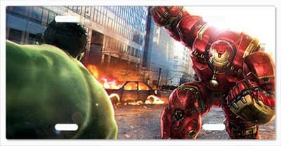 HULK VS IRON MAN HULKBUSTER Vanity License Plate