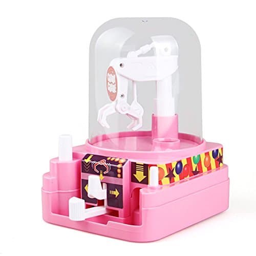 XMAKER The Claw Toy Grabber Machine Candy Crane - Electronic Claw Game (Pink)