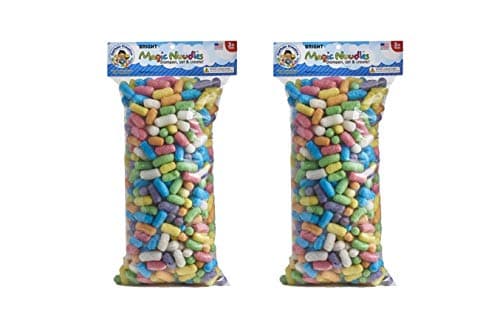 CAPTAIN CREATIVE Bright Magic Nuudles, Large Bag -STEM Arts and Crafts Toy for Kids - Build, Decorate, Create - Biodegradable and Non-Toxic (2 Pack)