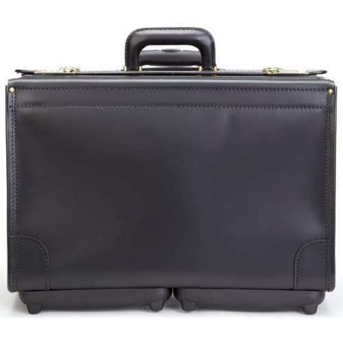 Korchmar Mobile Maximizer Wheeled Leather 18" Catalog Case