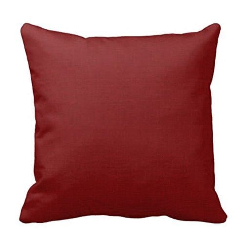 Rustic Red Faux Burlap Accent Pillow Case 18" * 18"