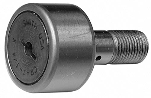 0.5000" Roller Dia. Flat Stud Cam Follower;Screwdriver Slot Face Design