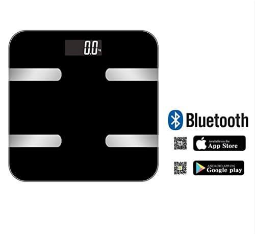 LUOYIMAN Wireless Scale Body Weight Scale Fat BMI Digital Scale Backlit LCD Precision/Accurate Measurements APP for IOS Android