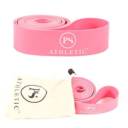 PS Athletic Pilates Workout Flexibility Resistance Circle Band for Stretching, Theraband, for Physical Therapy, Fitness, Gymnastics, Dance and Cross Fit Pull Up Assist (Pink)