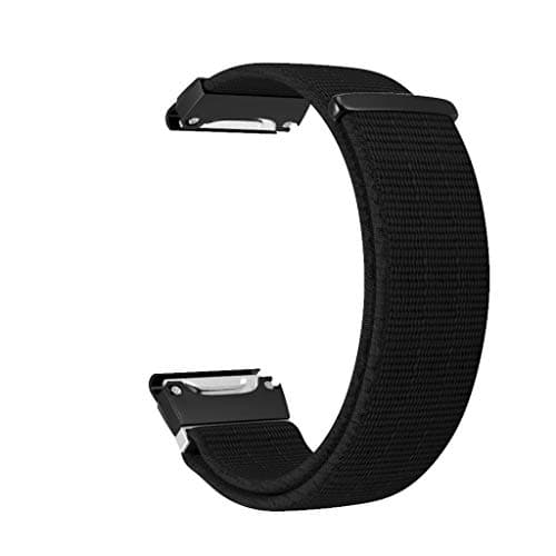 NNCTA Replacement Nylon Velcro Sport Loop Wrist Watch Band Strap Compatible withGarmin Fenix 5/5 Plus