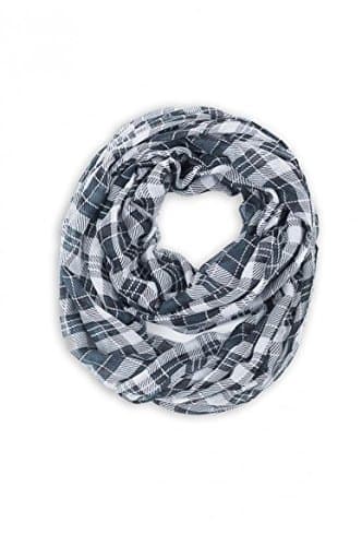 Miriam Plaid Infinity Scarf (Black)