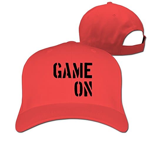 EQQ Game On Words Design Summer Unisex Cap With Adjustable Snapback Outdoors For Men And Women