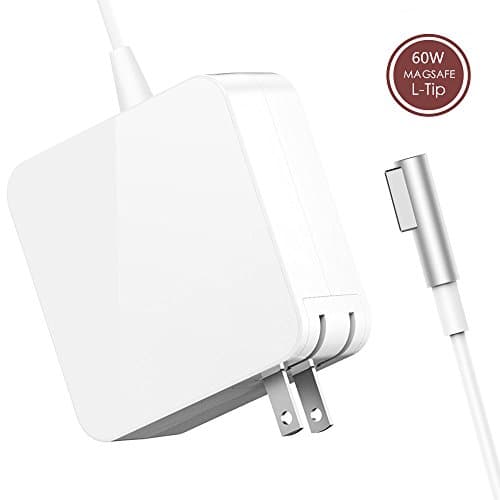 Macbook Pro Charger, AC 60W Magsafe (L-Tip) Replacement Connector Power Adapter for Macbook Pro with 13-inch display - Before Mid 2012