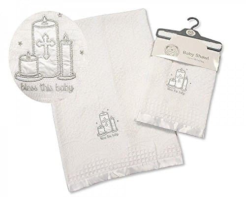 Christening shawl - bless this baby