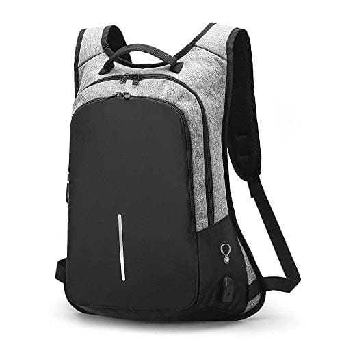Cell Escape Anti-Theft Laptop Backpack with TSA Lock, Built-in USB Port & Headphone Port