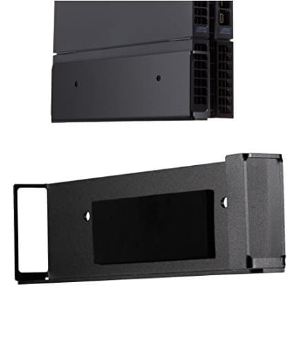 PS4 Aluminum Vertical Wall Mount Bracket (Black) by Greenpointselect Patented Design