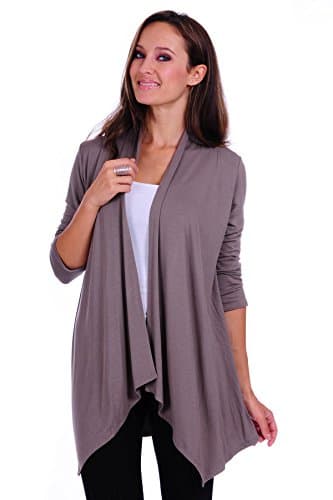 SR Women's Basic Various Style Sleeve Open Cardigan (Size: Small-5X)