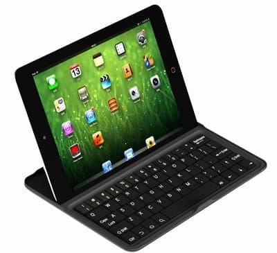 XKTTSUEERCRR Wireless Bluetooth Aluminum Keyboard Stand Case Cover For Apple iPad mini 7.85 7.9 inch Tablet - Black color