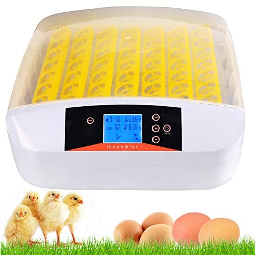 56 Egg Incubator with Eggs Turner,Digital Automatic Incubators for Hatching Chicken Duck Quail Birds Eggs Poultry Hatcher,Encubadora De Huevos