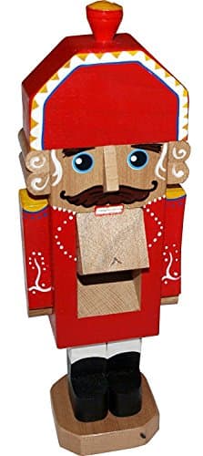 Nutcracker Soldier - Real Working Handcrafted Wooden Figure - Solid Beech Wood -13" Tall - Unique Gift
