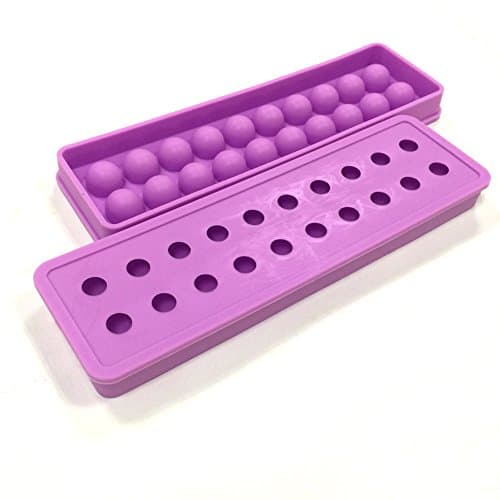 Violet MINI Silicone 20 cavities Ice Ball mold| Ice cube Tray | Ice Cubes DIY Molds | Candy beads | marbles grain coffee fruit grain Lovely Ice particles (¡§Set of 2) ¡