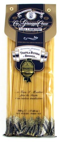 Giuseppe Cocco (4 pack) Spaghetti Artisan Pasta hand-made slow dried in 500g bags from Italy