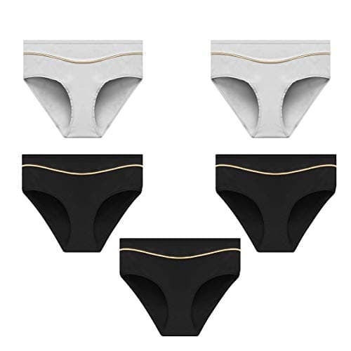 Womens Underwear, Stretch High Cut Full Coverage Hipster Soft Cotton Active Sport Briefs Ladies Panties for Women