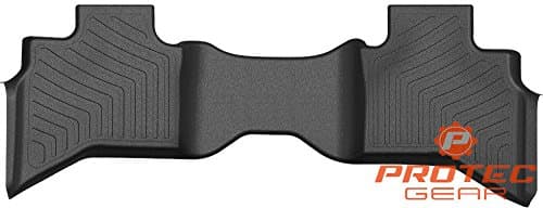 Protec Gear 2009-2018 Dodge Ram 1500 Quad Cab Pickup Back Row 3D Car Truck Floor Liner Mats All Weather 360 Degree Protection Multi-Dimensional Patented Non-Spill Dam and Digital Scanning Technology