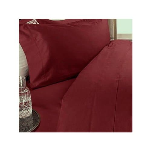 800 Thread Count Three (3) Piece California King Size Burgundy Solid Duvet Cover Set, 100% Egyptian Cotton, Premium Hotel Quality