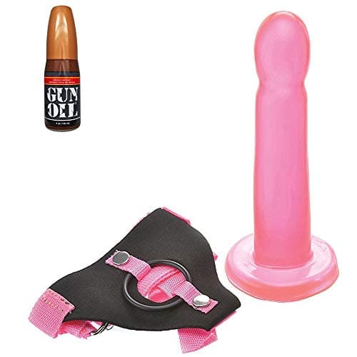 Strap-Ôn Pink Ḋ-Ḯ-Ḷ-Ḋ`Õ1.0 & Silicone Lube Sét