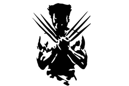 Wolverine -X-men- Wall Decal- Black (25" X 18")