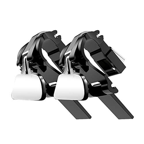 Zhuhaimei,2PCS For PUBG Mobile Game Fire Button Aim Key Trigger L1 R1 Controller(color:BLACK)