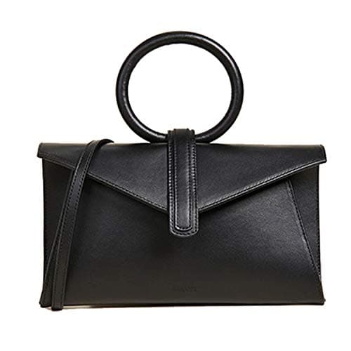 2019 Luxury Designer Top Handle Envelope Handbag Ring Pu Leather Women Shoulder Messenger Bag Geometric Evening Clutch Purse
