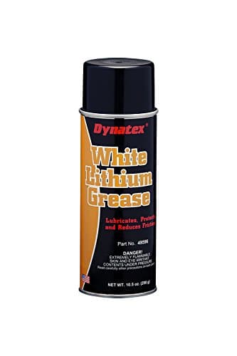 Dynatex 49596 Lithium Multi-Purpose Grease, 16 oz Aerosol Can, White (Pack of 12)