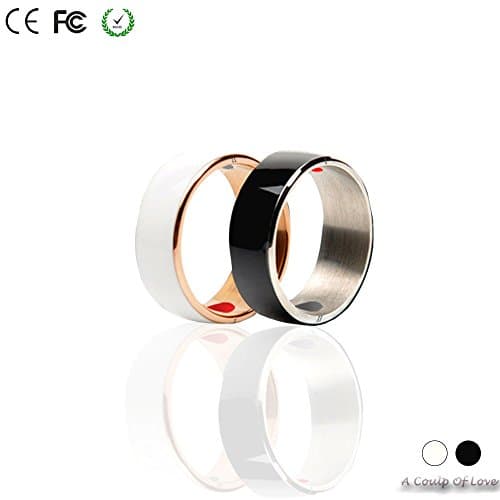 COOSO Smart Ring, R3F Newest Magic Smart Ring Universal for All Android Windows NFC Cellphone Mobile Phones.Two Rings,Size 8(one Year Free Warranty)