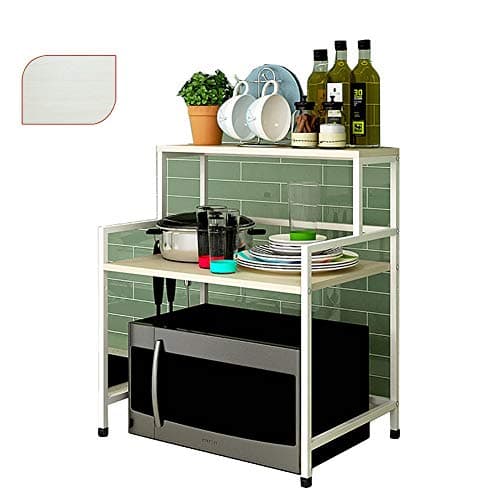 Microwave Oven Rack for Kitchen Storage, Stainless Steel,Make The Kitchen Save Space (Color : Style 1)